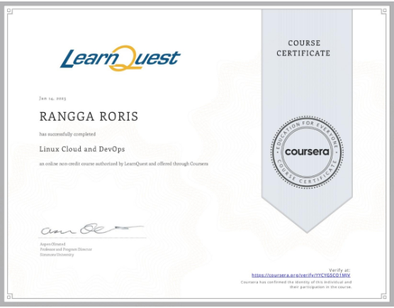 Course Certificate